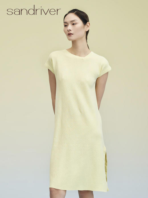 针织连衣裙小圆领 SJS95W035K 商品图3