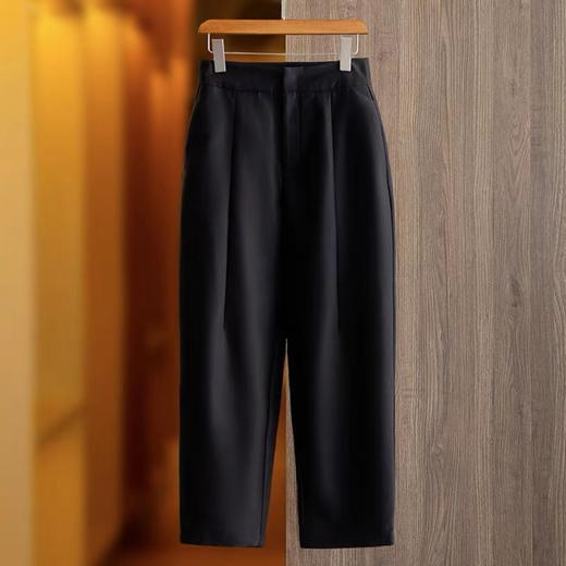 巴黎*家原版原面料！6A级白厂丝羊毛香蕉裤子女巨显瘦九分裤M2304 商品图4