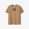 BURBERRY 巴宝莉 女士 Prorsum 标签棉质圆领短袖T恤 驼色 8065777 A1420 商品缩略图0