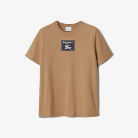 BURBERRY 巴宝莉 女士 Prorsum 标签棉质圆领短袖T恤 驼色 8065777 A1420