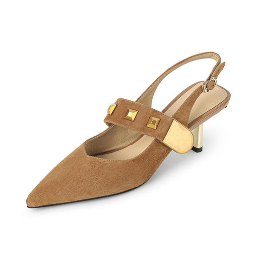 软舒法式，铆钉包头凉鞋LCC-C8989 商品图14