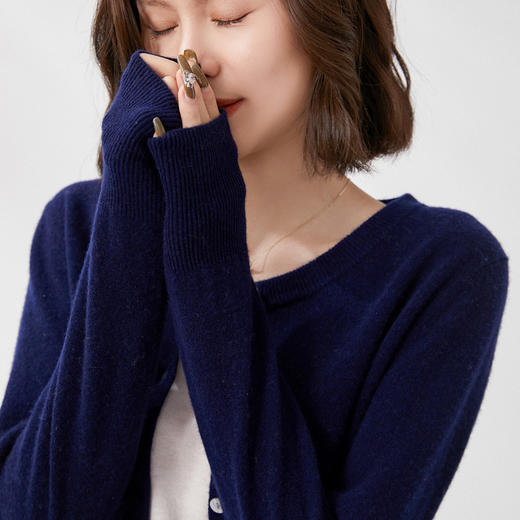 【100%羊毛】 SIIJJEYY枝辑 女士圆领开衫 商品图11