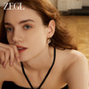 ZEGL复古爱心耳环女小众设计感高级耳钉耳扣2023年新款潮金色耳饰 商品缩略图1