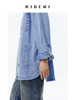 HIDEMI 可再生丹宁环保系列水洗口袋廓形牛仔衬衫外套 商品缩略图5
