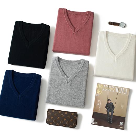 【100%羊毛】 SIIJJEYY枝辑 男士V领长袖羊毛衫（多色可选） 商品图1
