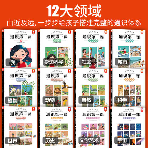 《通识·从我到全世界》全12册~ 让孩子上知天文、下知地理、中间通晓人类自己~12大领域 ，360个通识主题，5000+个知识点，5-12岁 商品图1