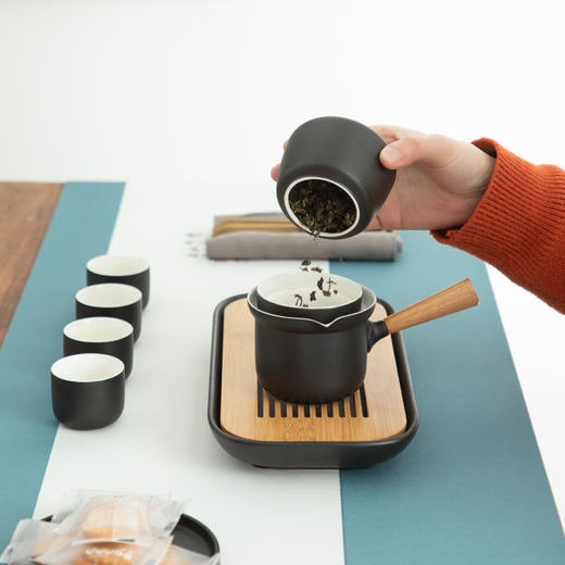 【采购专享】陌上烟云 侧把壶套装 商品图2