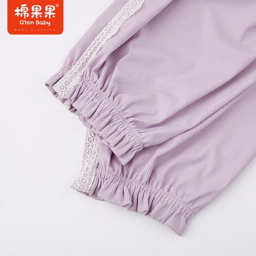 棉果果夏季新品女童女宝针织九分裤裤子M222208423241 商品图3