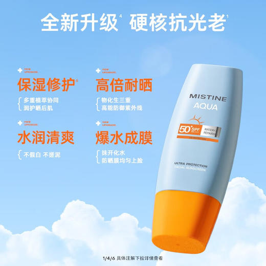 【限时折扣】泰国Mistine23年升级版小黄帽脸部防晒40ml 商品图0