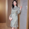 春装新款名媛淑气质小碎花桑蚕丝真丝连衣裙KQN-97508 商品缩略图2