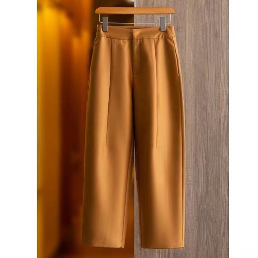 巴黎*家原版原面料！6A级白厂丝羊毛香蕉裤子女巨显瘦九分裤M2304 商品图1