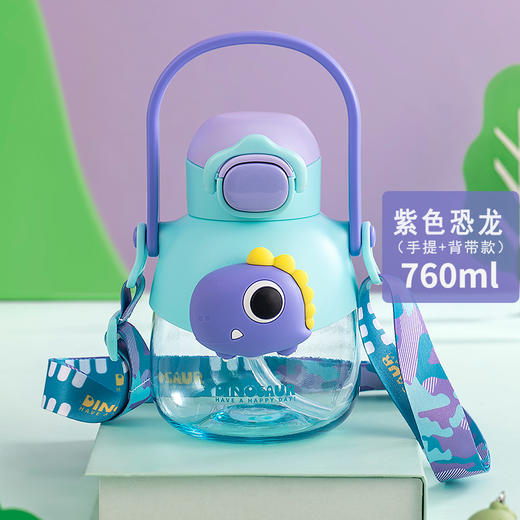 小比咔儿童萌趣大肚水杯幼儿园吸管水壶男女孩小学生上学专用夏季（TMY-4504） 商品图2