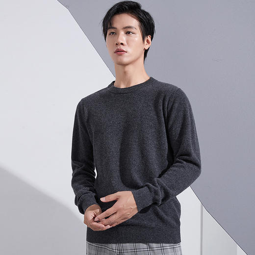 【100%羊毛 反季特惠】 SIIJJEYY枝辑 男士圆领长袖羊毛衫（多色可选） 商品图5
