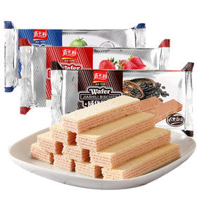 嘉士利 威化夹心饼干 草莓巧克力椰子味