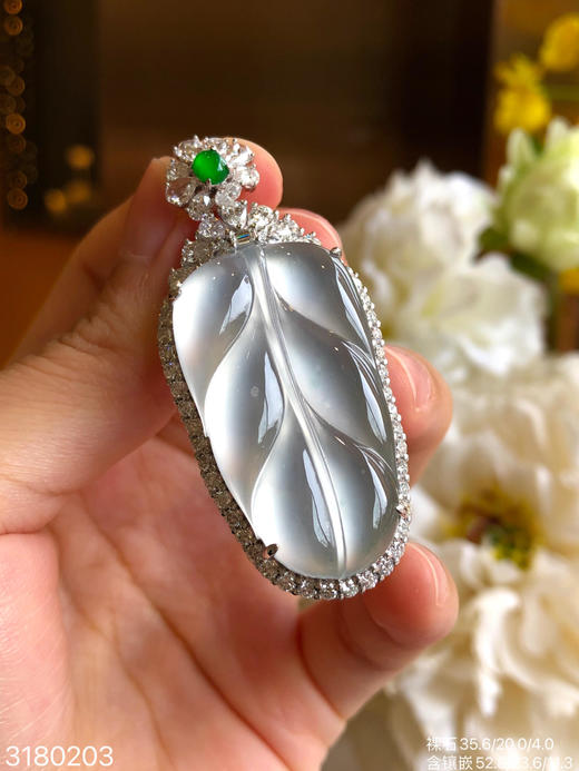 玻璃叶子吊坠【3180203】具体价格微信咨询 商品图3