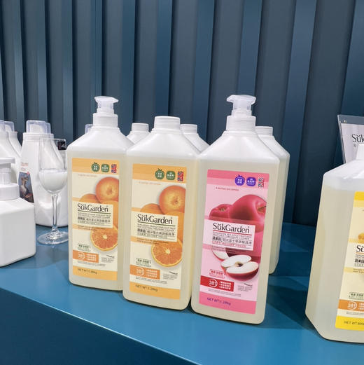  整整5斤多！！【Sukgarden蔬果园橘彩果蔬餐具净 1280*2瓶】橘子做的洗洁精 蔬菜水果去农残 冷水也可去重油 食品级别 商品图10