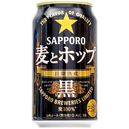 札幌黑色麦香啤酒 350ml/罐 商品图0