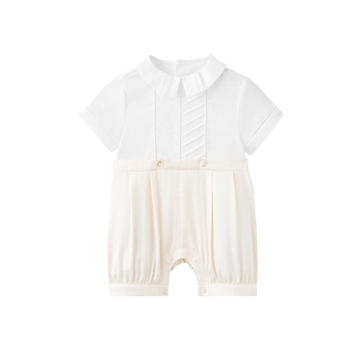 【商场同款】英氏新生婴儿连体衣夏季薄款外出爬服短袖哈衣 商品图4