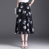 印花半身夏季新款A字裙，时尚气质女装中长裙高腰口袋裙MYX-5822 商品缩略图1