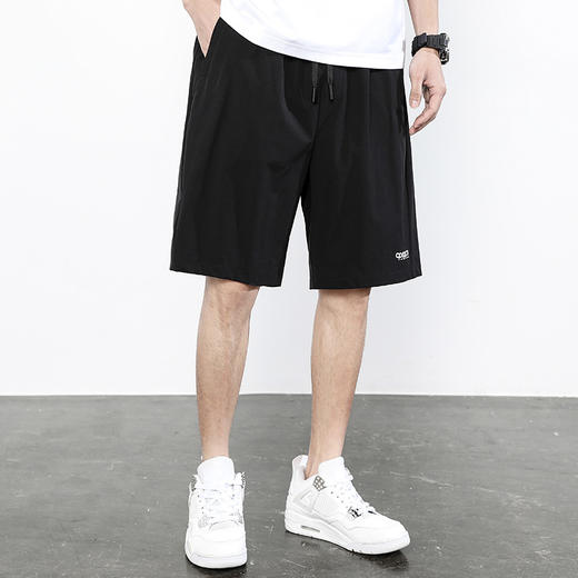 圣得西男士休闲短裤夏季新款冰丝速干凉感薄款运动宽松五分裤2222917017 商品图0