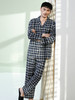 康妮雅春季睡衣男式长袖长裤开襟套装 商品缩略图1