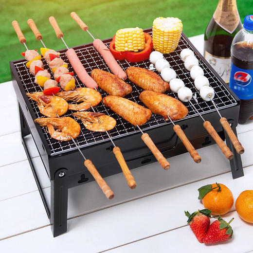 传枫 户外迷你烧烤架子折叠便携式家用小型BBQ-8848 商品图1