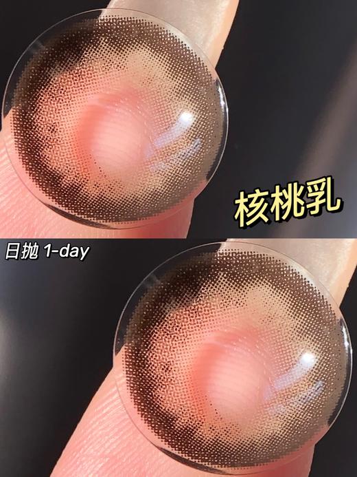 正品日抛 Morimega系列核桃乳美瞳 直径14.2着色13.7 新国货 商品图0