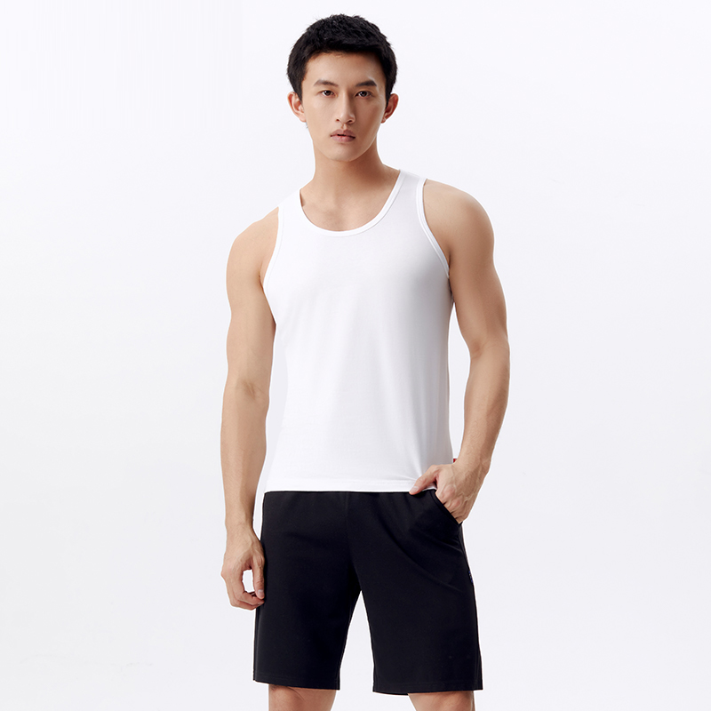 Threegun三枪 【高支新疆长绒棉】男士无袖背心打底衫-30611A211