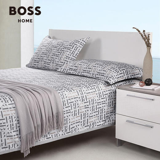 【分仓直发包邮】BOSS HB LOGO竹纤维床品三件套HBLX-002 商品图1