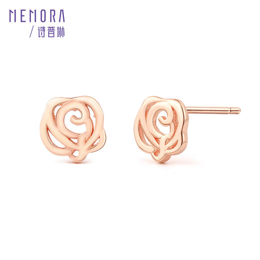 【赠品】诗普琳S925银玫瑰花朵耳钉ZEE000401 商品图0