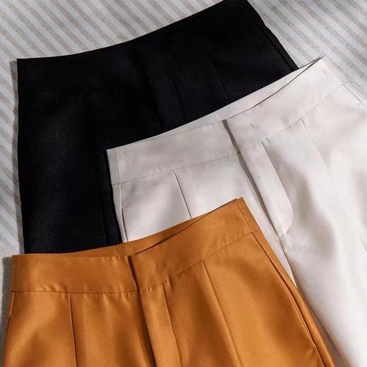 巴黎*家原版原面料！6A级白厂丝羊毛香蕉裤子女巨显瘦九分裤M2304 商品图3