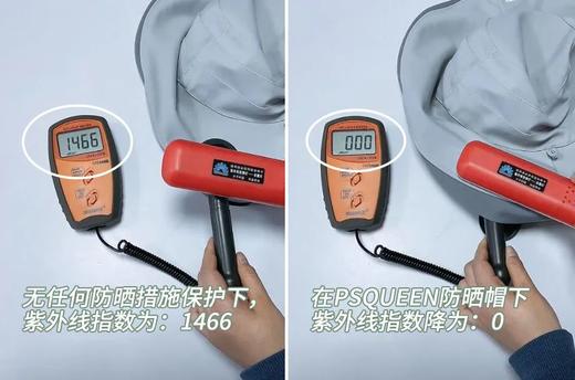 【赠防晒面罩】PSQUEEN科技冰感防晒帽 修饰脸型  科技防晒纤维  加长帽檐 亲凹出小V脸 双面撞色双面固定 FX 商品图10