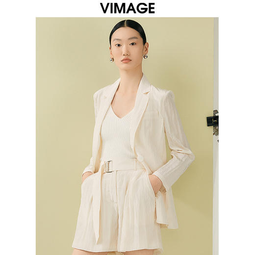 VIMAGE纬漫纪夏季新款修身显瘦休闲外套V1903517 商品图2