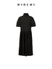 HIDEMI极简设计感廓形袖百褶连衣裙 卡其色/黑色 商品缩略图13