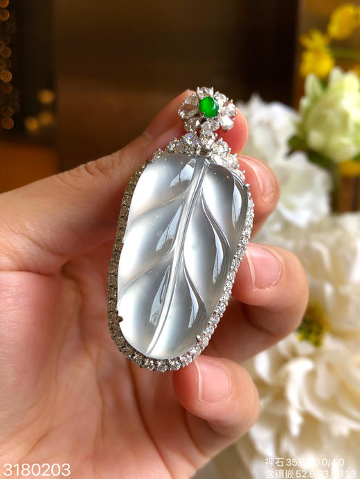 玻璃叶子吊坠【3180203】具体价格微信咨询 商品图5