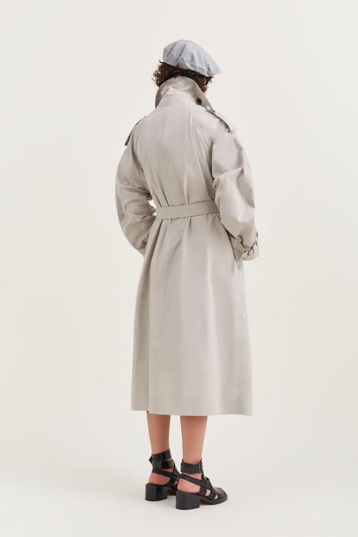 Mark Kenly Domino Tan  石灰色CATRIN腰带长外套 商品图1