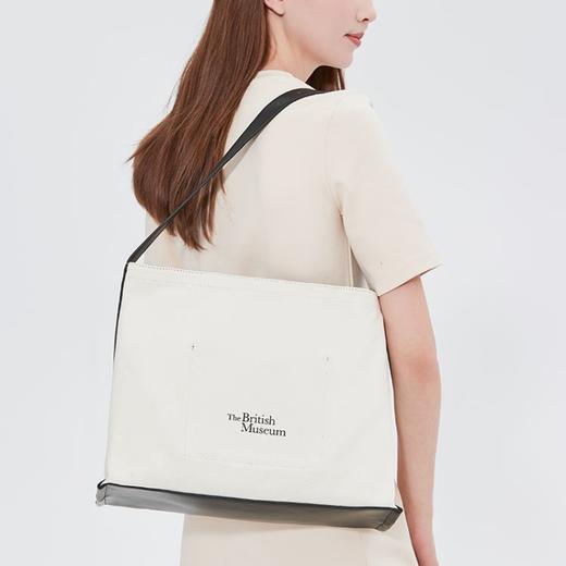 大英博物馆盖亚·安德森猫系列 时尚印花大容量托特包通勤单肩包 商品图3