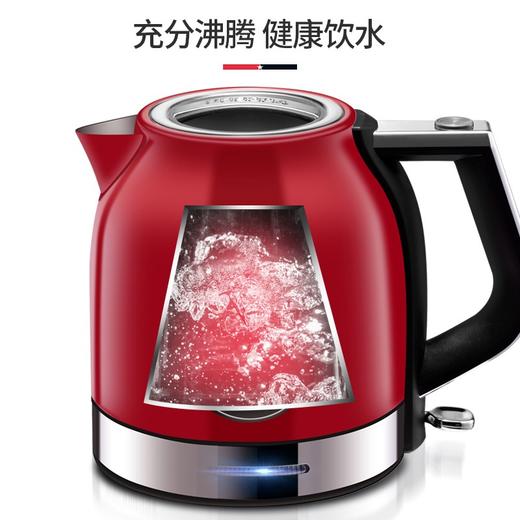 迈卡罗 （MACAIIROOS）电热水壶家用 复古电水壶带温度计烧水壶304不锈钢开水壶 MC-3076 商品图5