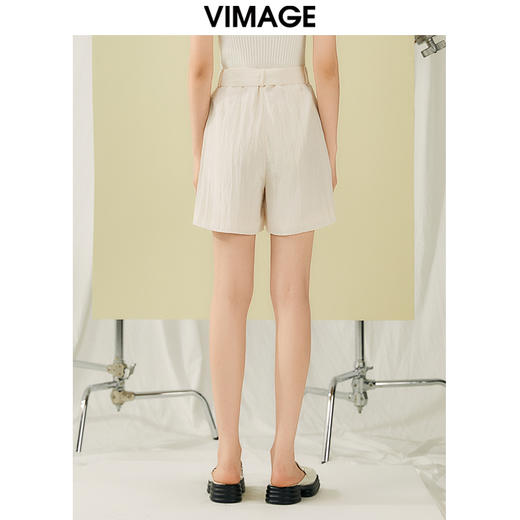 VIMAGE纬漫纪夏季新款高腰显瘦休闲短裤女V1905513 商品图4