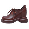 舒适百搭，纯色真皮圆头厚底内增高单鞋HX-33-332 商品缩略图10