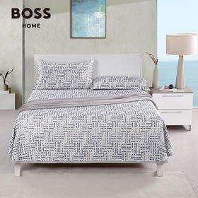 【分仓直发包邮】BOSS HB LOGO竹纤维床品三件套HBLX-002