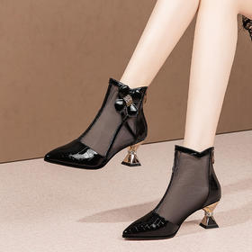 网纱女靴镂空凉靴HY-H3102