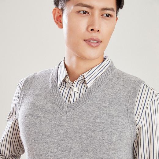 【100%羊毛 春秋冬适宜】SIIJJEYY枝辑 男士V领羊毛马甲（多色可选） 商品图5