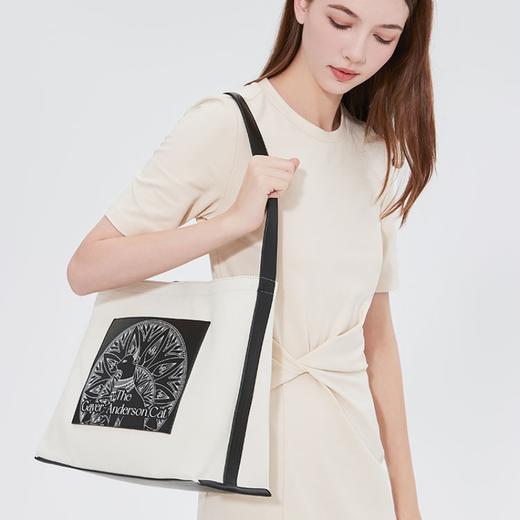 大英博物馆盖亚·安德森猫系列 时尚印花大容量托特包通勤单肩包 商品图1