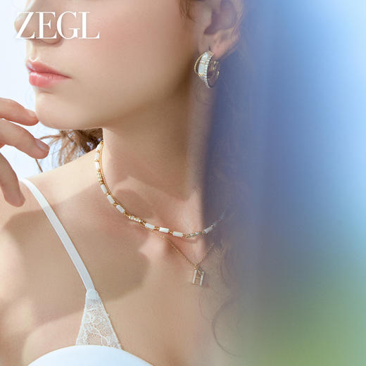 ZEGL都市焕趣系列法式耳环女轻奢高级感耳钉925银针耳饰品 商品图5