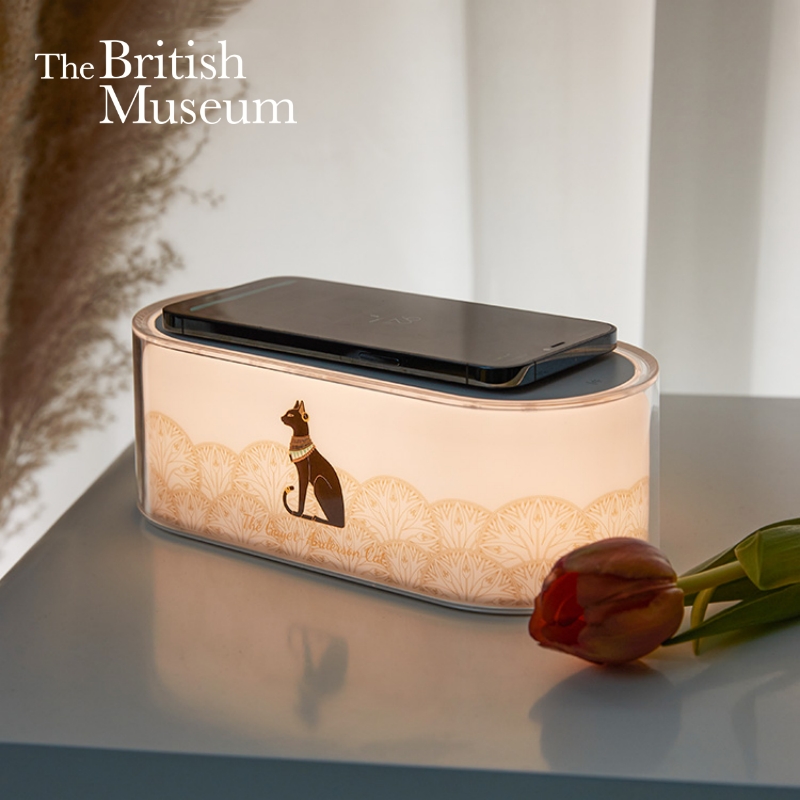 大英博物馆盖亚·安德森猫系列 时尚潮流无线便携充电器 氛围灯摆件