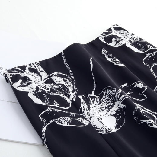 夏季新款，冰丝面料半身裙时尚高腰裙长裙印花鱼尾裙MYX-5823 商品图3