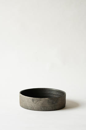 西川聪｜黑银彩铜锣钵