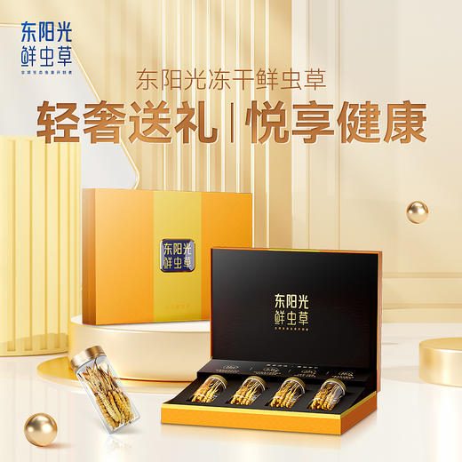 【普通版】东阳光冬虫夏草 冻干鲜虫草20克 滋补礼盒 商品图1