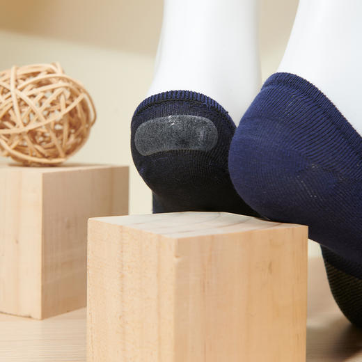 新款船袜男士夏季薄款隐形纯棉防臭吸汗网眼透气短袜子夏款防掉跟浅口【2111301】 商品图5